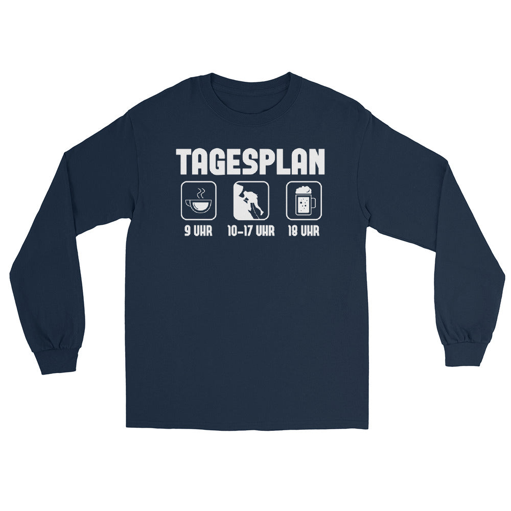 Tagesplan - (K) - Herren Longsleeve klettern xxx yyy zzz Navy