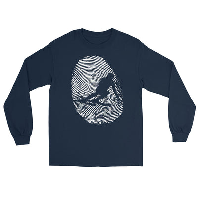 Thumb_Print_-_Skifahren_-_(SK) - Herren Longsleeve klettern ski xxx yyy zzz Navy