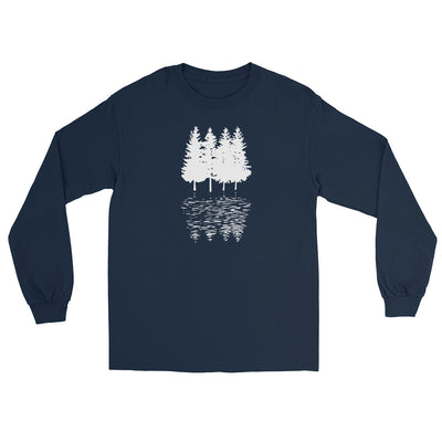 Bäume - Herren Longsleeve camping xxx yyy zzz Navy