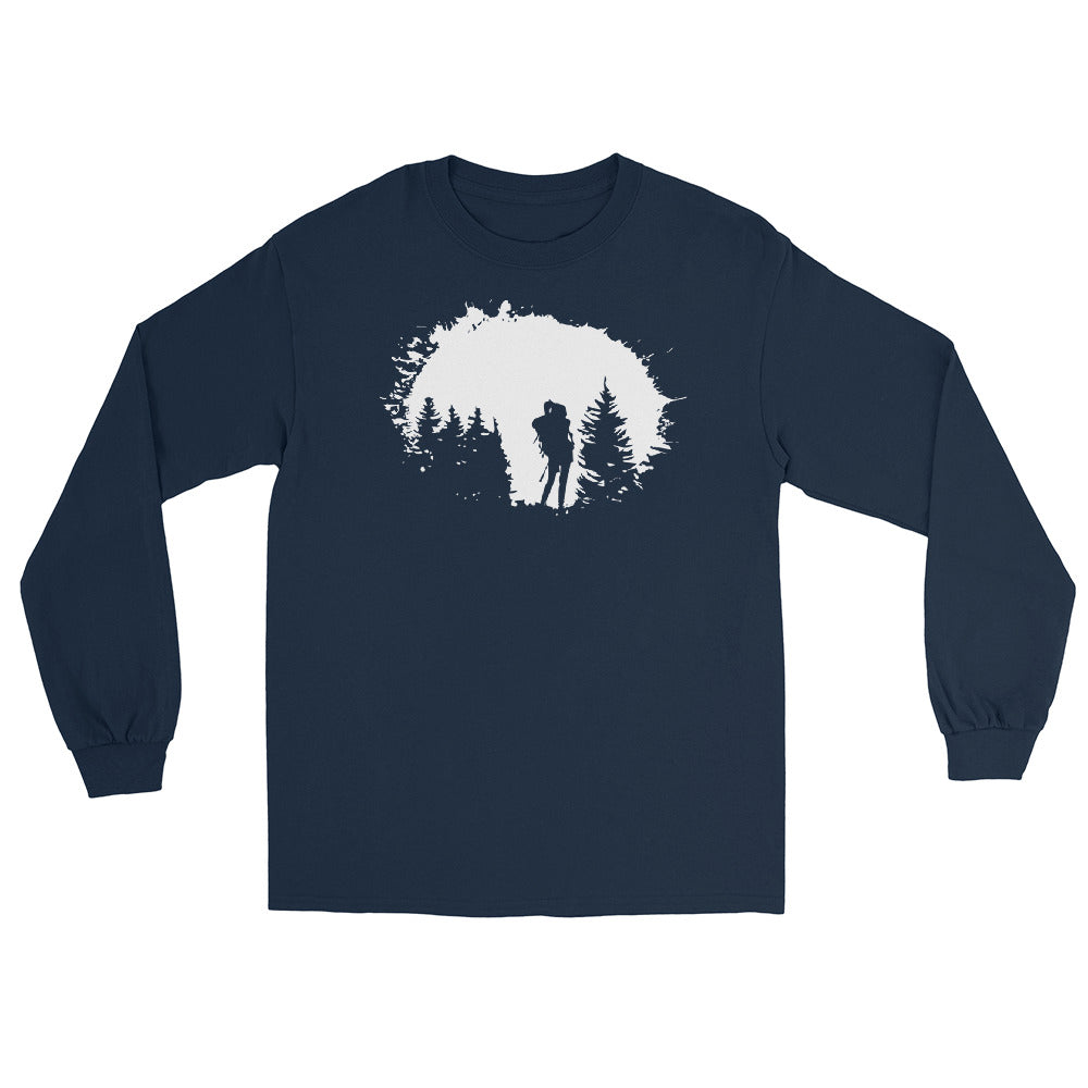 Bäume - Wandern - Herren Longsleeve wandern xxx yyy zzz Navy