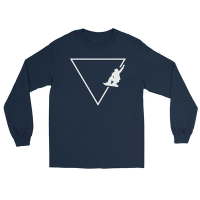 Dreieck 1 und Snowboarding - Herren Longsleeve snowboarden xxx yyy zzz Navy