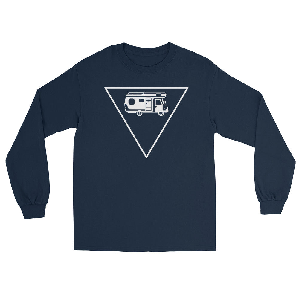 Dreieck und Camping - Herren Longsleeve camping xxx yyy zzz Navy