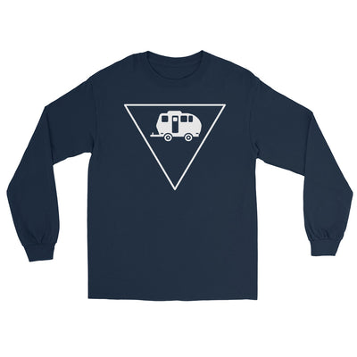 Dreieck und Camping - Herren Longsleeve camping xxx yyy zzz Navy