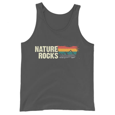 Nature Rocks - Herren Tanktop berge camping wandern Asphalt