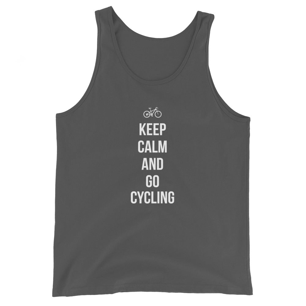 Keep calm and go cycling - Herren Tanktop fahrrad xxx yyy zzz Asphalt