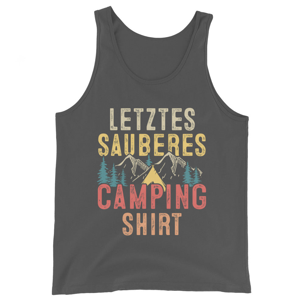 Letztes Sauberes Camping Shirt - Herren Tanktop camping xxx yyy zzz Asphalt