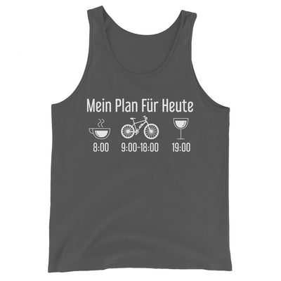 Mein Plan Für Heute - Herren Tanktop e-bike xxx yyy zzz Asphalt