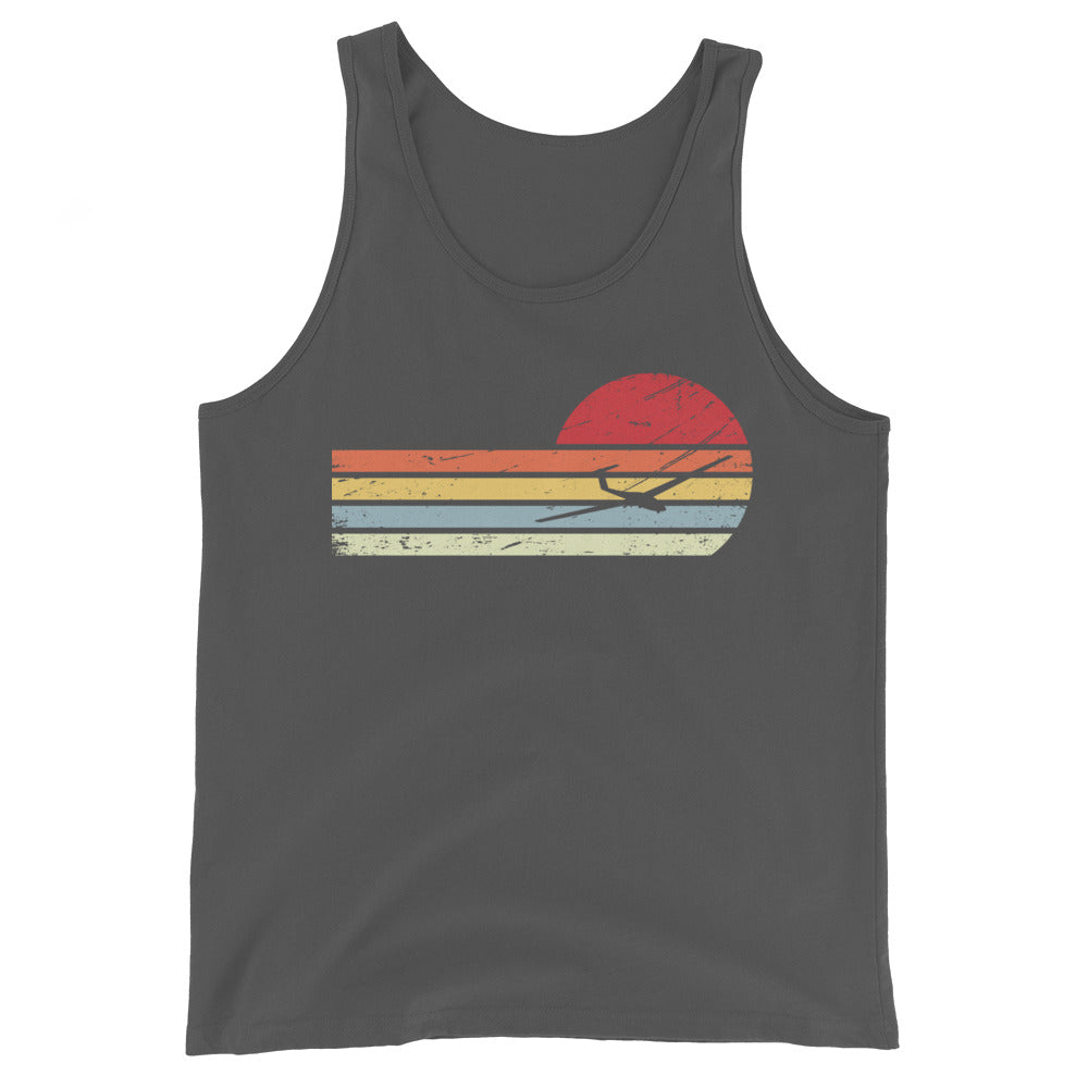 Sonne und Retro Linies - Segelflugzeug - Herren Tanktop berge xxx yyy zzz Asphalt