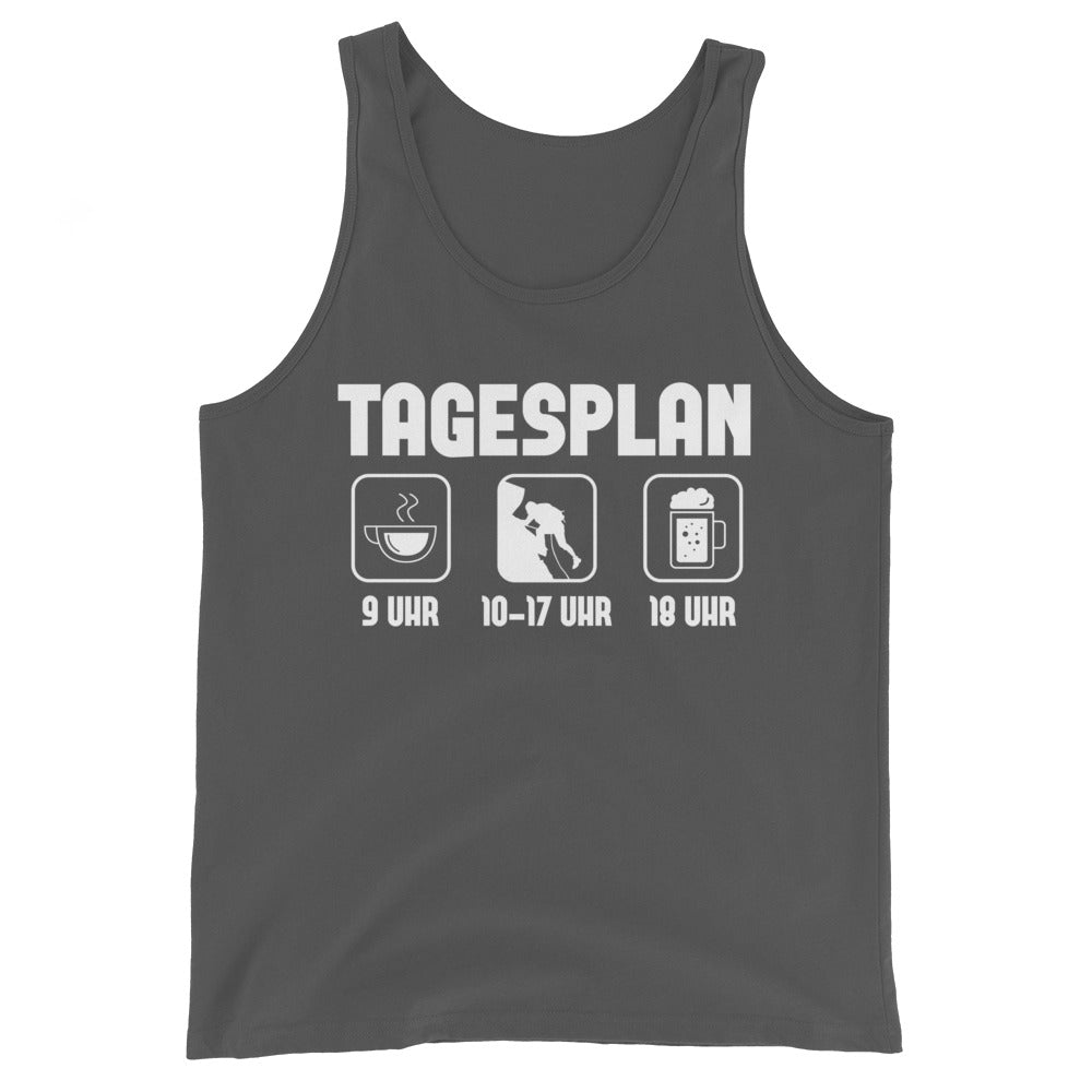 Tagesplan - (K) - Herren Tanktop klettern xxx yyy zzz Asphalt