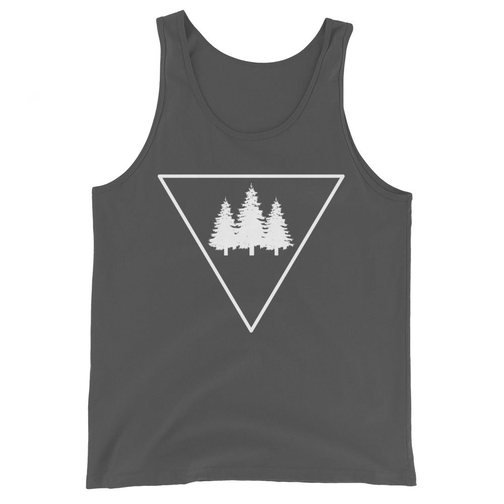 Dreieck und Bäume - Herren Tanktop camping xxx yyy zzz Asphalt