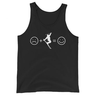 Lächelndes Gesicht und Skifahren - Herren Tanktop klettern ski xxx yyy zzz Black