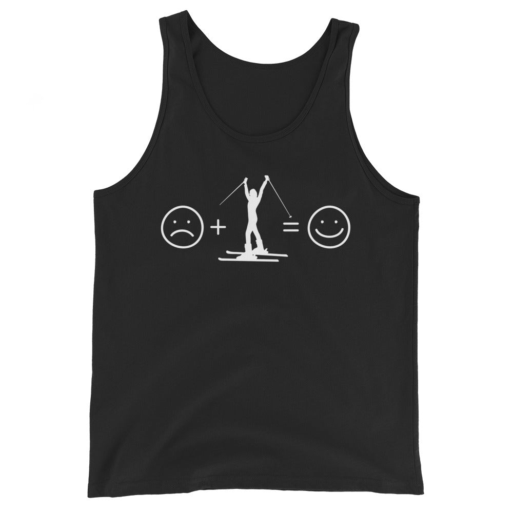 Lächelndes Gesicht und Skifahren - Herren Tanktop klettern ski xxx yyy zzz Black