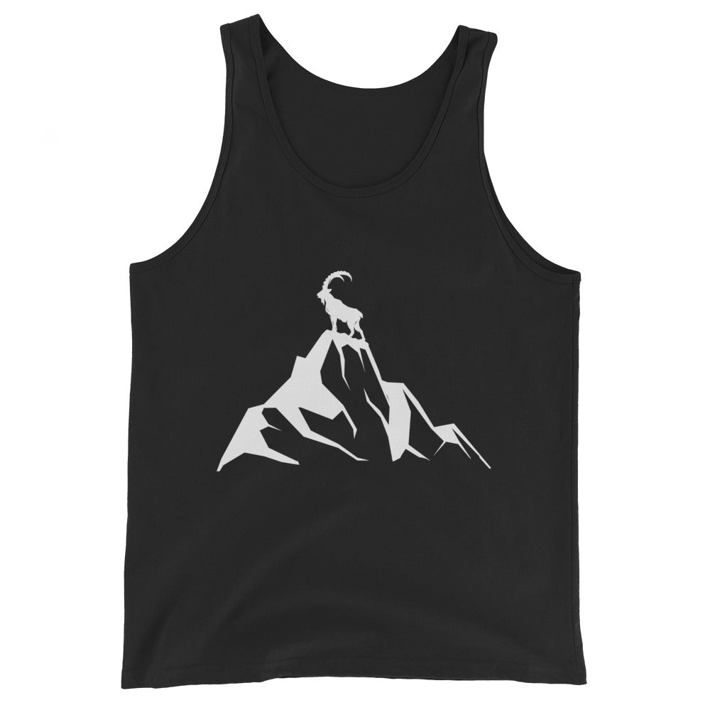 Steinbock am Berg - Herren Tanktop berge wandern xxx yyy zzz Black