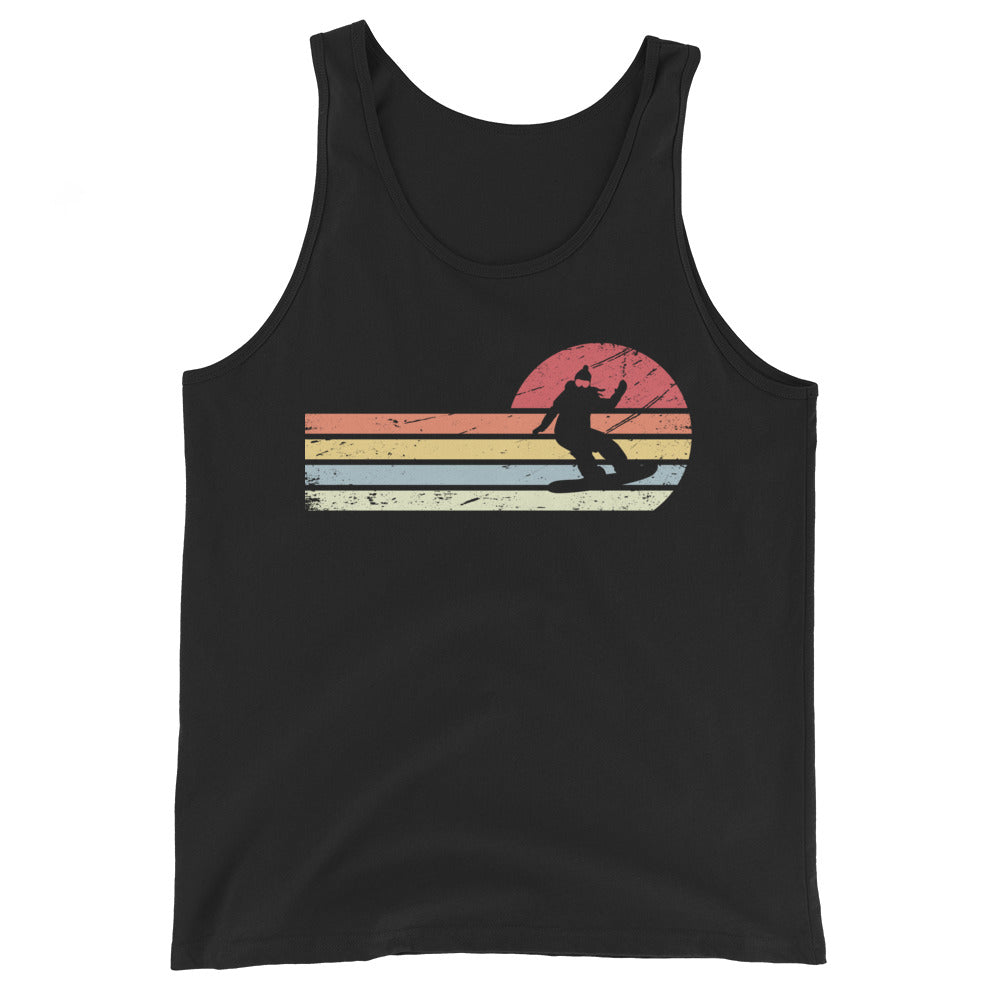 Sonne und Retro Linies - Frau Snowboarding - Herren Tanktop snowboarden xxx yyy zzz Black