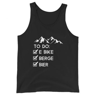 To Do Liste - E-Bike, Berge, Bier - Herren Tanktop e-bike xxx yyy zzz Black