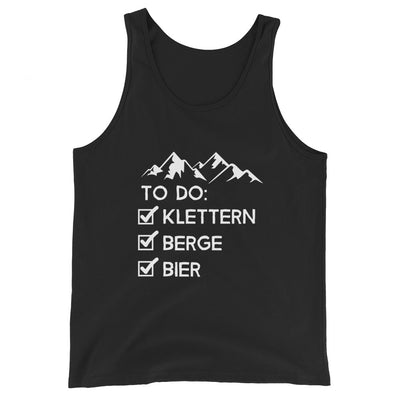 To_Do_Liste_-_Klettern,_Berge,_Bier_-_(K) - Men’s Staple Tank Top | Bella + Canvas 3480 xxx yyy zzz Black