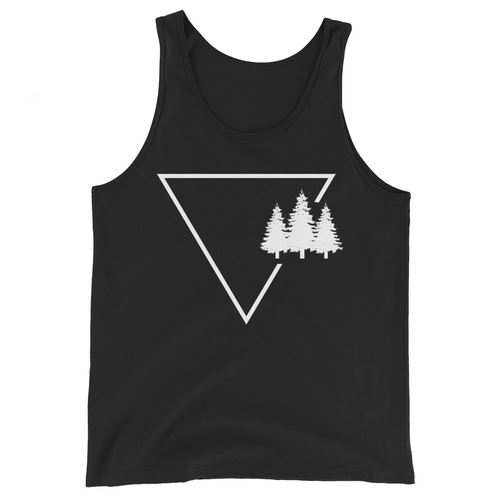 Dreieck 1 und Bäume - Herren Tanktop camping xxx yyy zzz Black