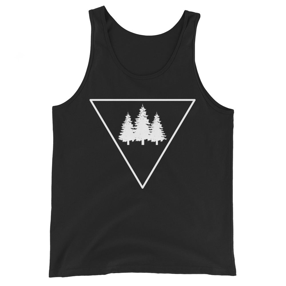 Dreieck und Bäume - Herren Tanktop camping xxx yyy zzz Black