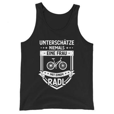 Unterschatze Niemals Eine Frau Mit Einem Radl - Herren Tanktop fahrrad xxx yyy zzz Black