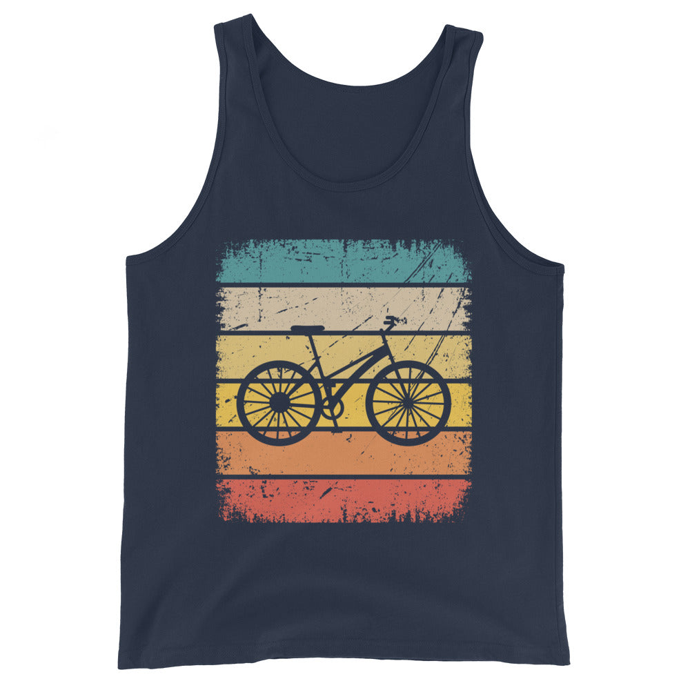 Vintage Square and Cycling - Herren Tanktop fahrrad Navy