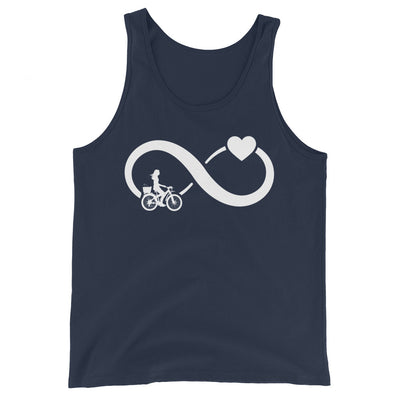 Infinity Heart and Cycling 2 - Herren Tanktop fahrrad xxx yyy zzz Navy