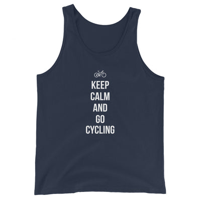 Keep calm and go cycling - Herren Tanktop fahrrad xxx yyy zzz Navy
