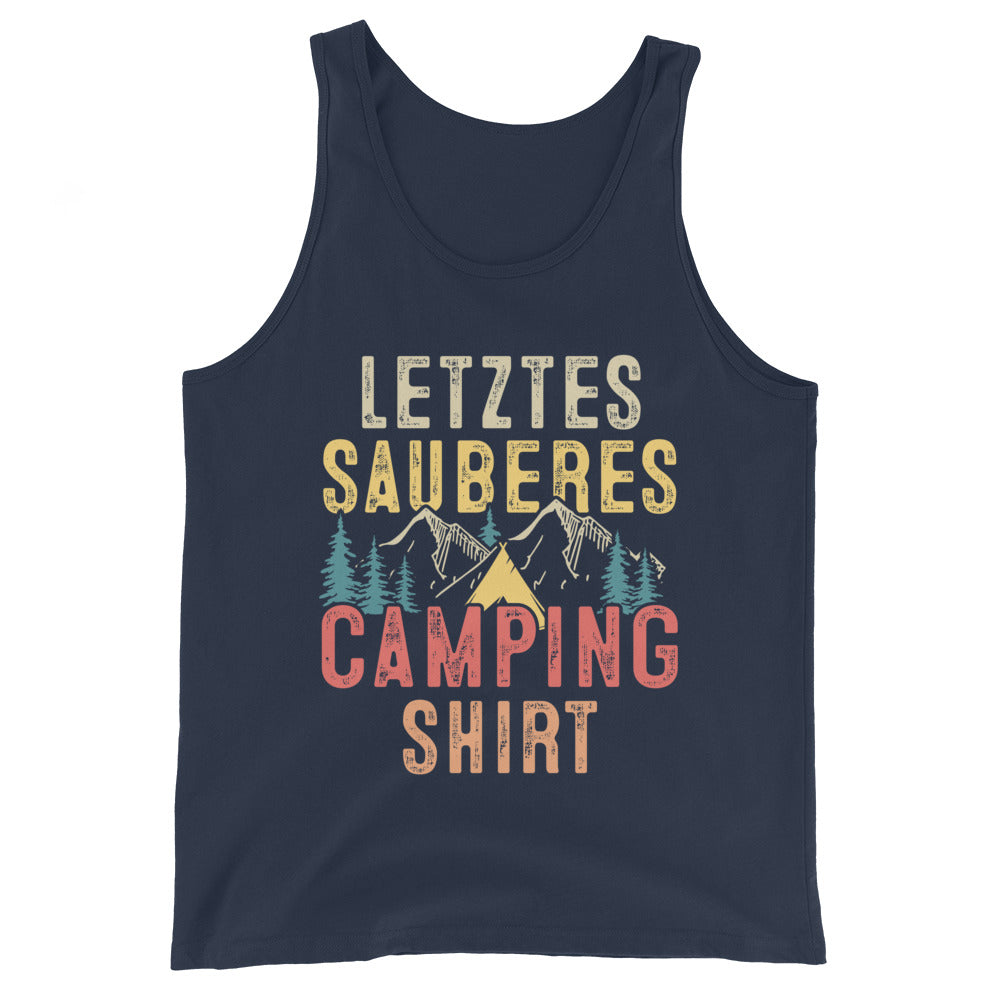 Letztes Sauberes Camping Shirt - Herren Tanktop camping xxx yyy zzz Navy