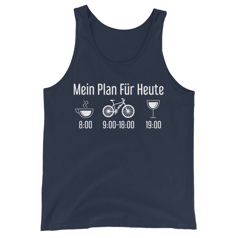 Mein Plan Für Heute - Herren Tanktop e-bike xxx yyy zzz Navy