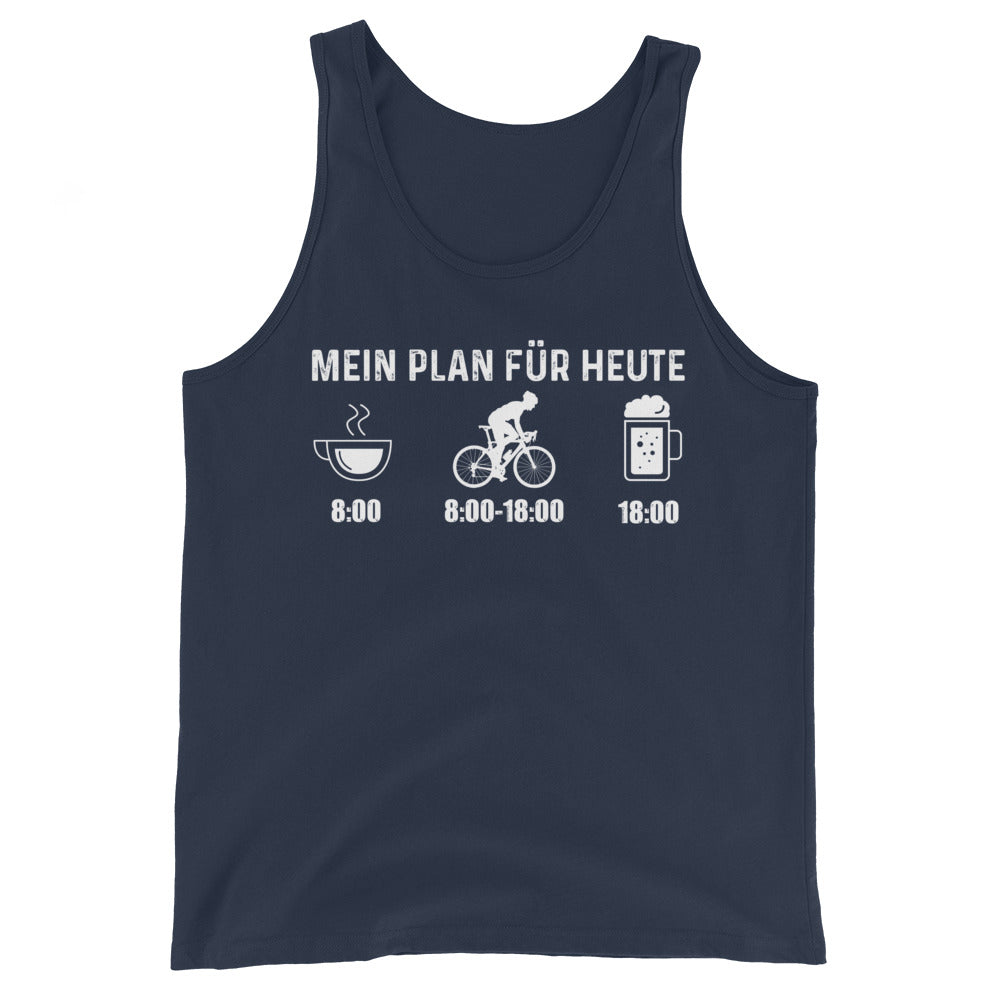 Mein Plan Für Heute 1 - Herren Tanktop fahrrad xxx yyy zzz Navy