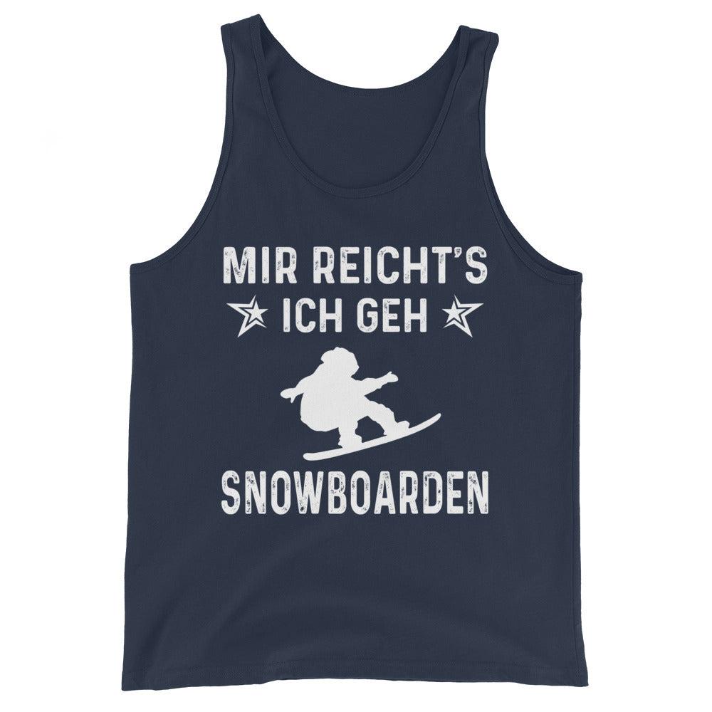 Mir Reicht's Ich Gen Snowboarden - Herren Tanktop snowboarden xxx yyy zzz Navy