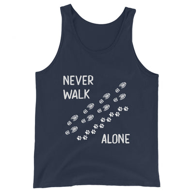 Never walk alone - Herren Tanktop wandern xxx yyy zzz Navy
