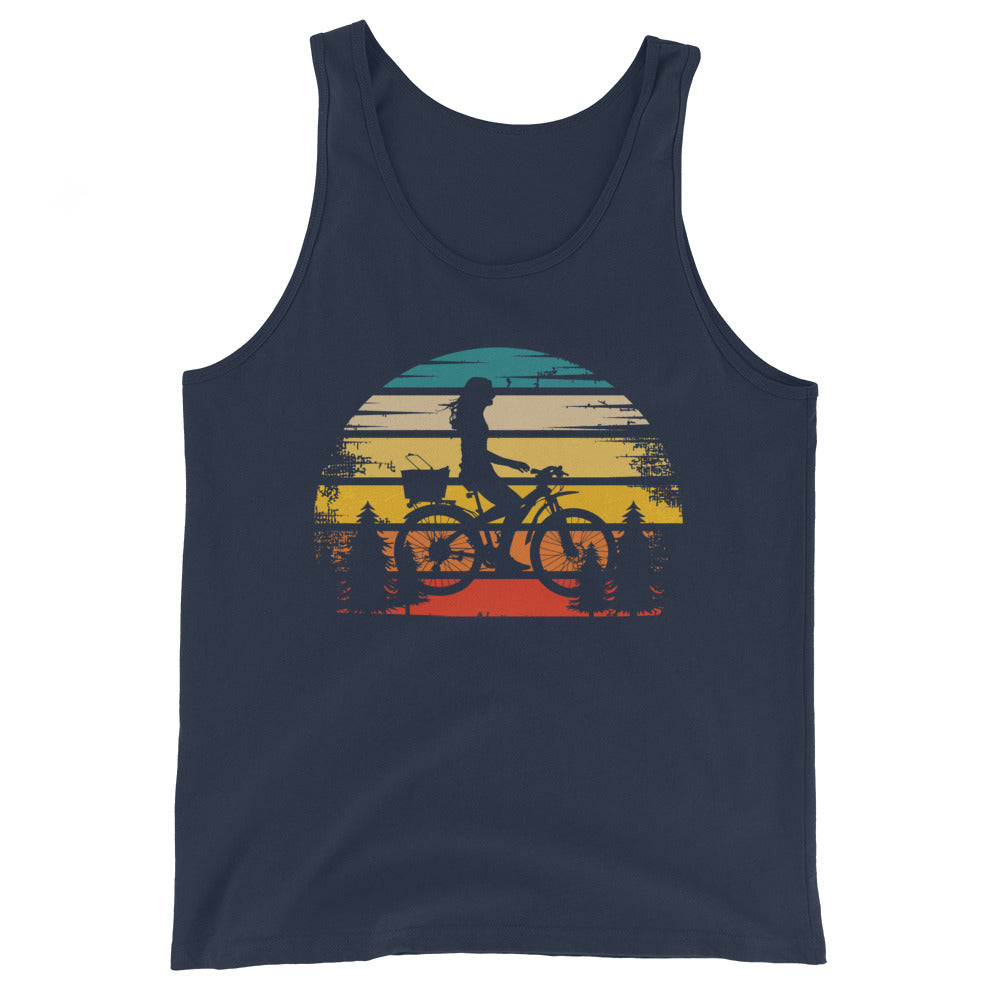 Retro Sonne und Radfahren - Herren Tanktop fahrrad xxx yyy zzz Navy