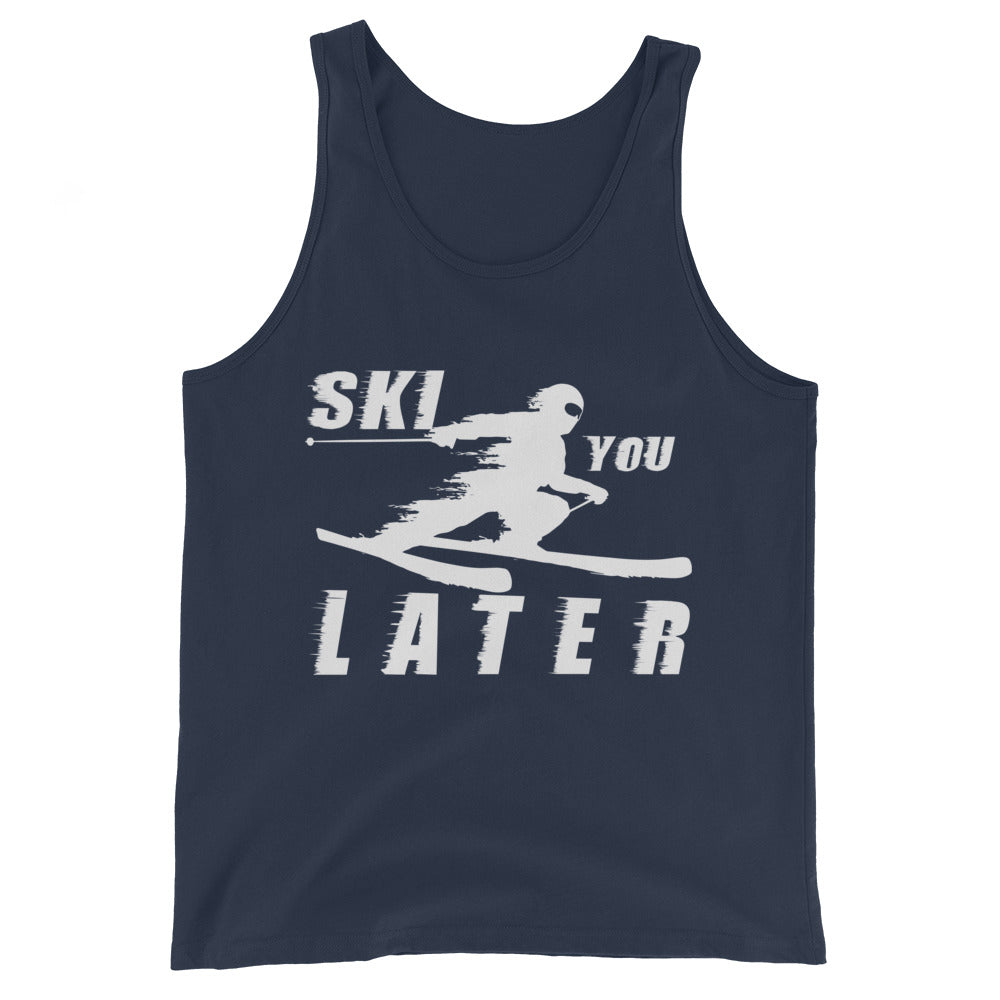 Ski you Later - Herren Tanktop klettern ski xxx yyy zzz Navy