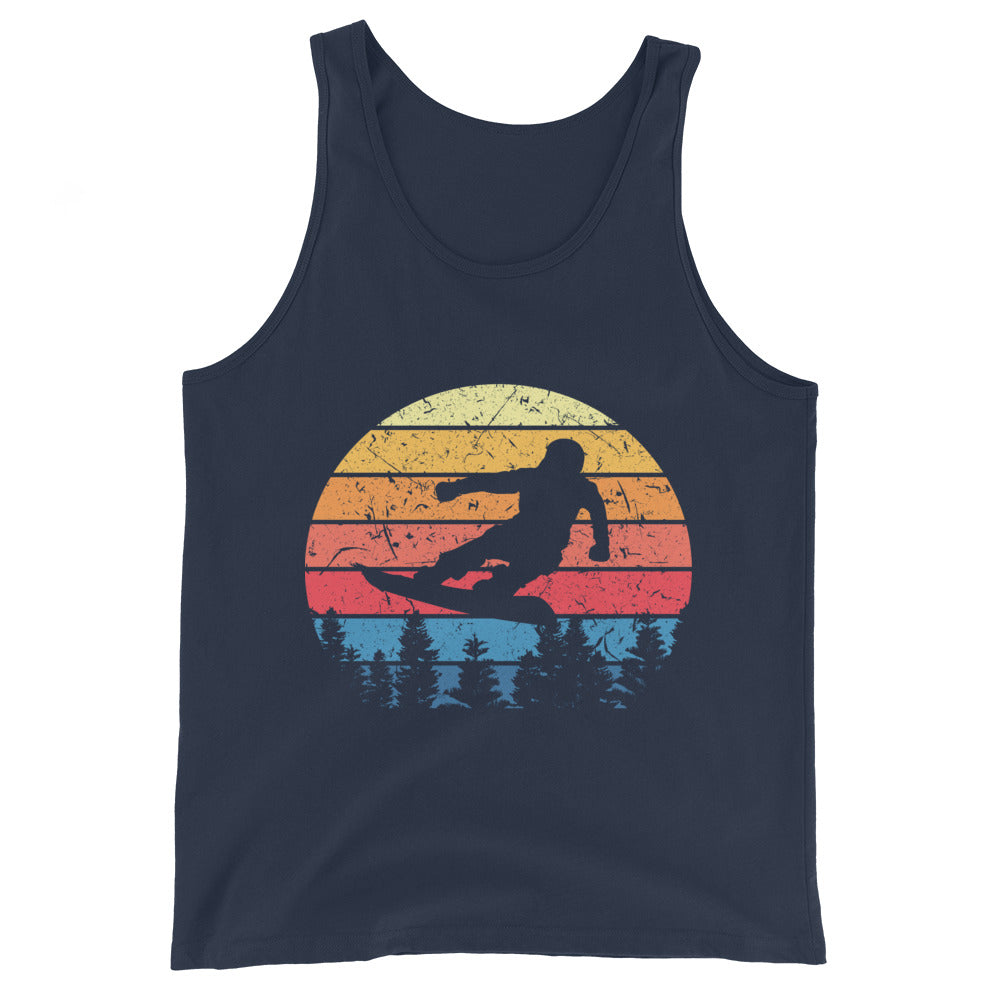 Snowboard Vintage - Herren Tanktop snowboarden xxx yyy zzz Navy