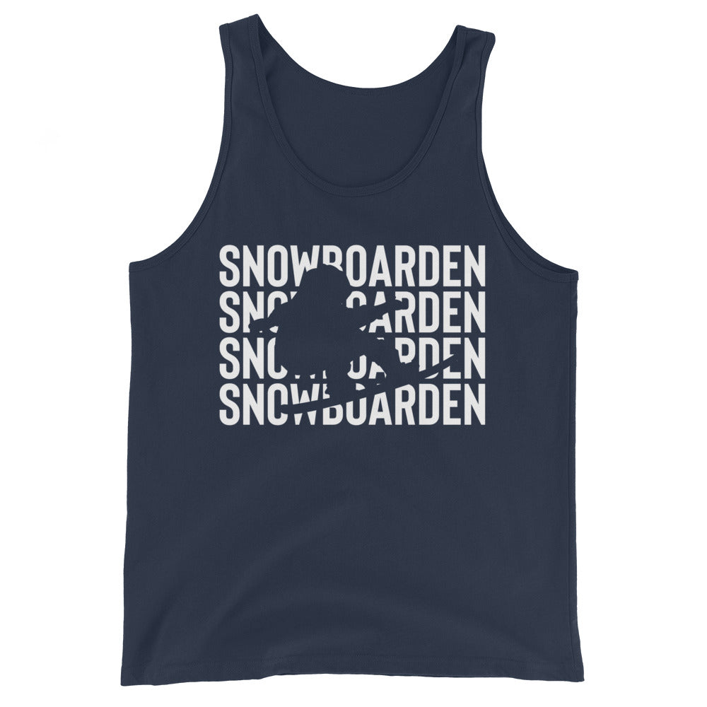 Snowboarden - Herren Tanktop snowboarden xxx yyy zzz Navy