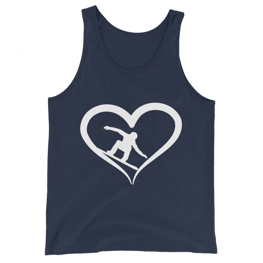 Snowboarder und Herz - Herren Tanktop snowboarden xxx yyy zzz Navy