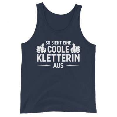 So Sieht Eine Coole Kletterin Aus - Herren Tanktop klettern xxx yyy zzz Navy