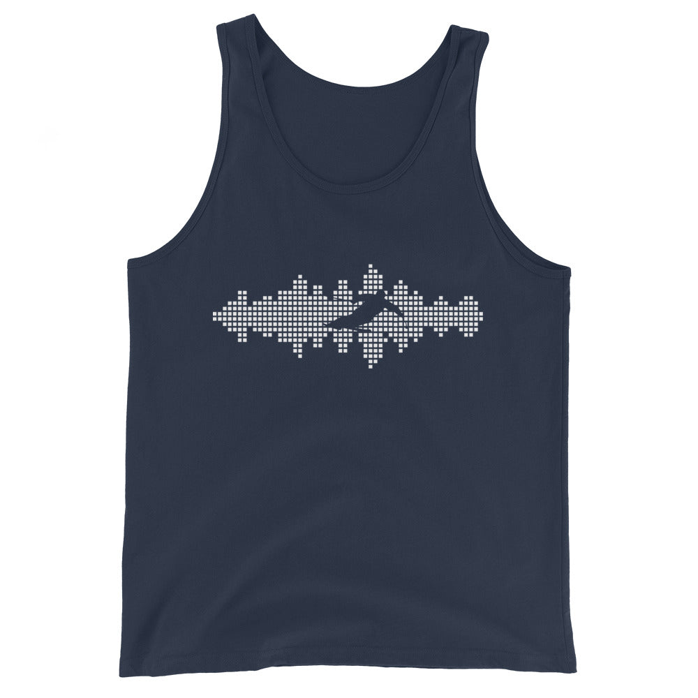 Schallwellen - Skifahren - Herren Tanktop klettern ski xxx yyy zzz Navy