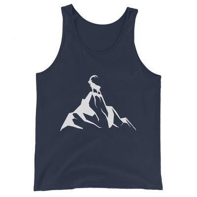 Steinbock am Berg - Herren Tanktop berge wandern xxx yyy zzz Navy