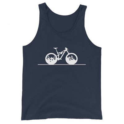 Gerade_Linie_-_Berge_-_Radfahren_-_(F)_(2) - Herren Tanktop xxx yyy zzz Navy