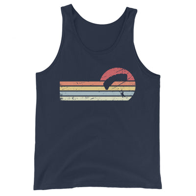 Sonne und Retro Linies - Paragleiten - Herren Tanktop berge xxx yyy zzz Navy