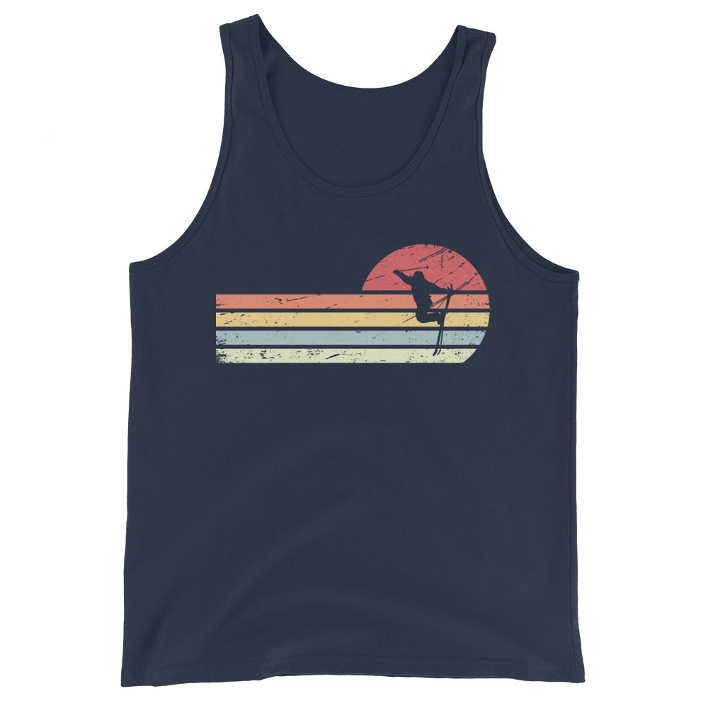 Sonne und Retro Linies - Skifahren - Herren Tanktop klettern ski xxx yyy zzz Navy