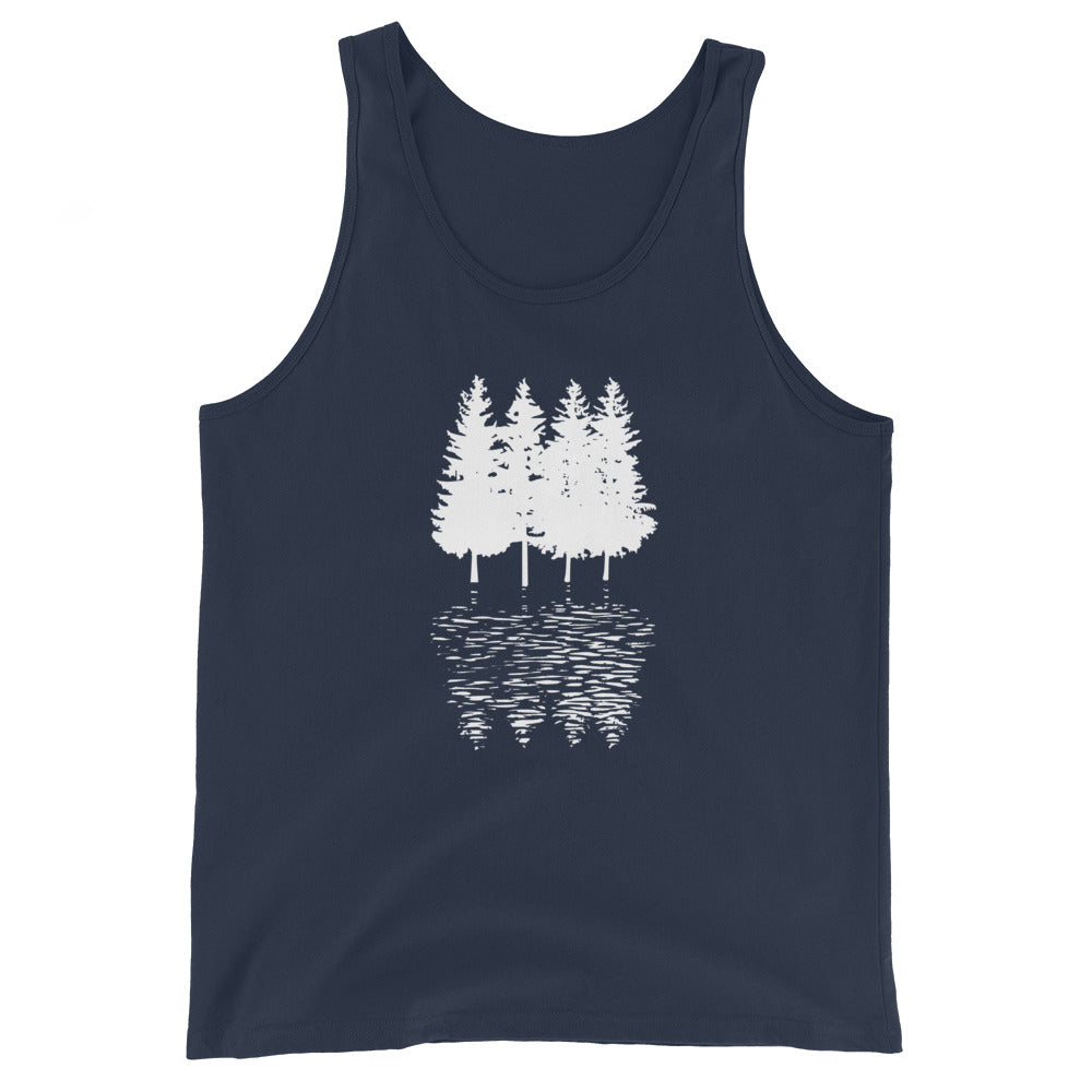 Bäume - (C) - Men’s Staple Tank Top | Bella + Canvas 3480 xxx yyy zzz Navy