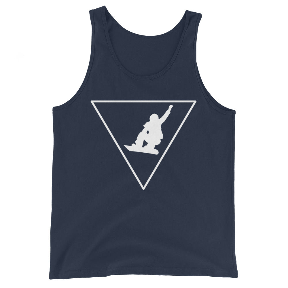 Dreieck und Snowboarding - Herren Tanktop snowboarden xxx yyy zzz Navy