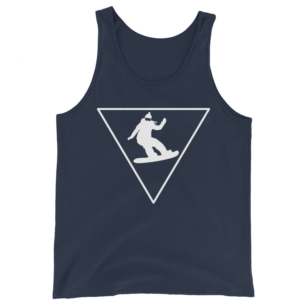 Dreieck und Snowboarding - Herren Tanktop snowboarden xxx yyy zzz Navy