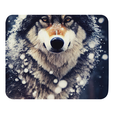 Wolf im Schnee - Episches Foto - Mauspad camping xxx Default Title