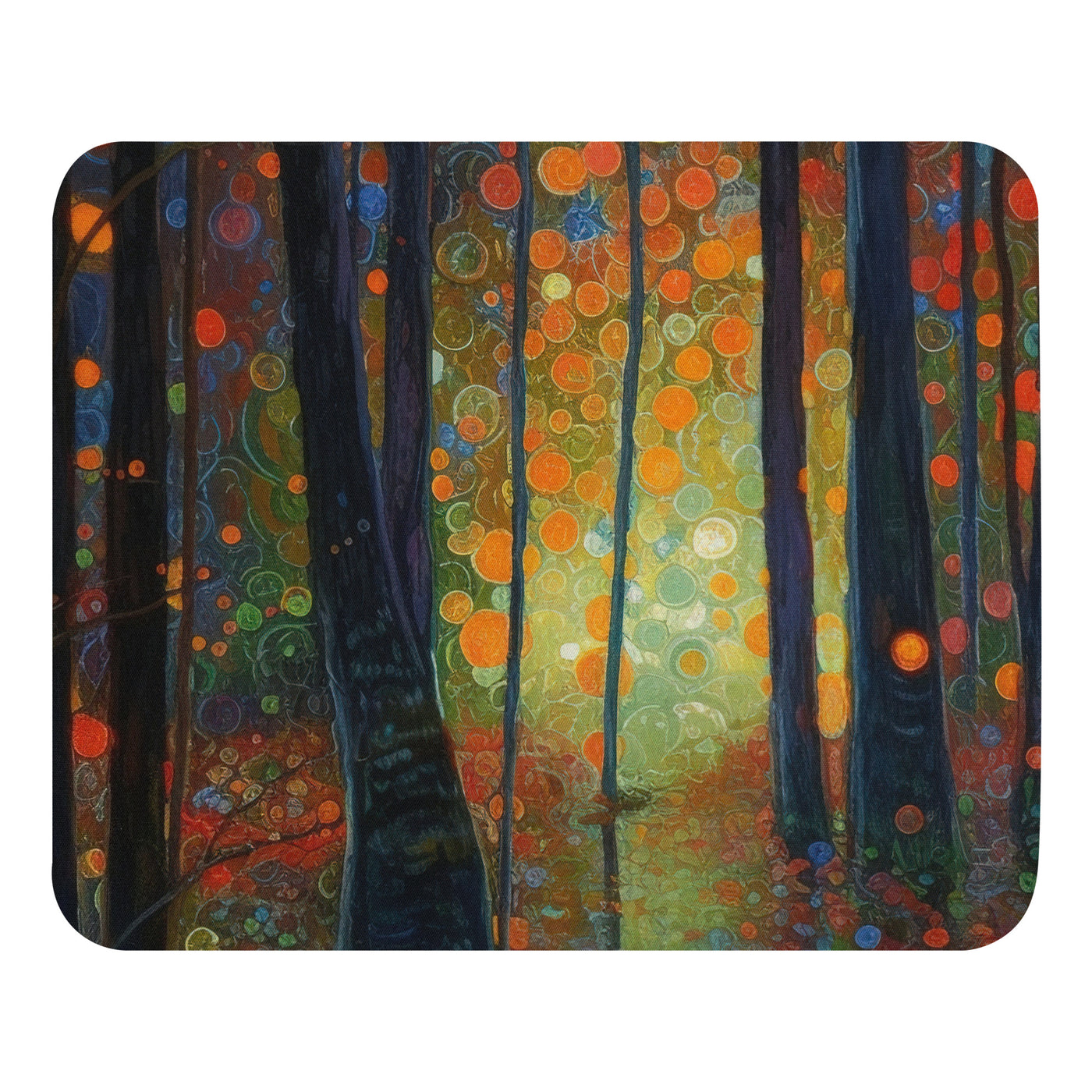 Wald voller Bäume - Herbstliche Stimmung - Malerei - Mauspad camping xxx Default Title