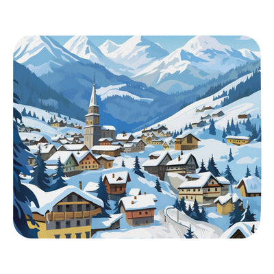 Kitzbühl - Berge und Schnee - Landschaftsmalerei - Mauspad klettern ski xxx Default Title
