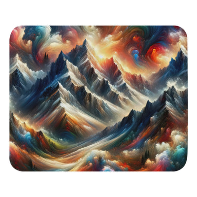 Expressionistische Alpen, Berge: Gemälde mit Farbexplosion - Mauspad berge xxx yyy zzz Default Title