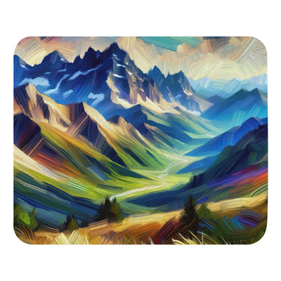 Impressionistische Alpen, lebendige Farbtupfer und Lichteffekte - Mauspad berge xxx yyy zzz Default Title